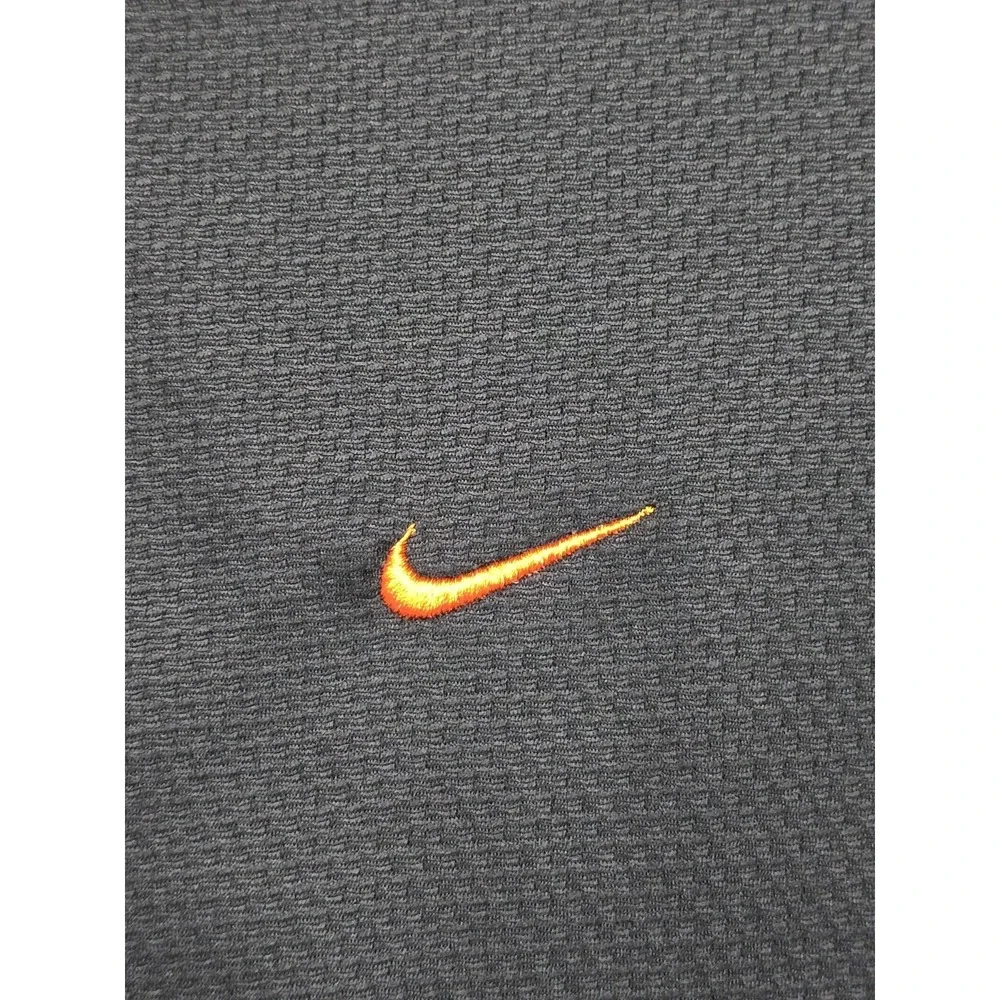 VTG Nike OSU Oklahoma State Cowboys Dri-FIT Polo Shirt‎ Mens XL Black Orange EUC